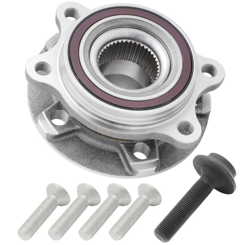 QJZ BR930817K - Premium Pre-Assembled Wheel Hub Bearing Assembly Compatible with [Front] [Audi] A Series  S Series  Q5 - [Rear] A Series Quattro ONLY  S Series [See Description for Fitment] - Image 1